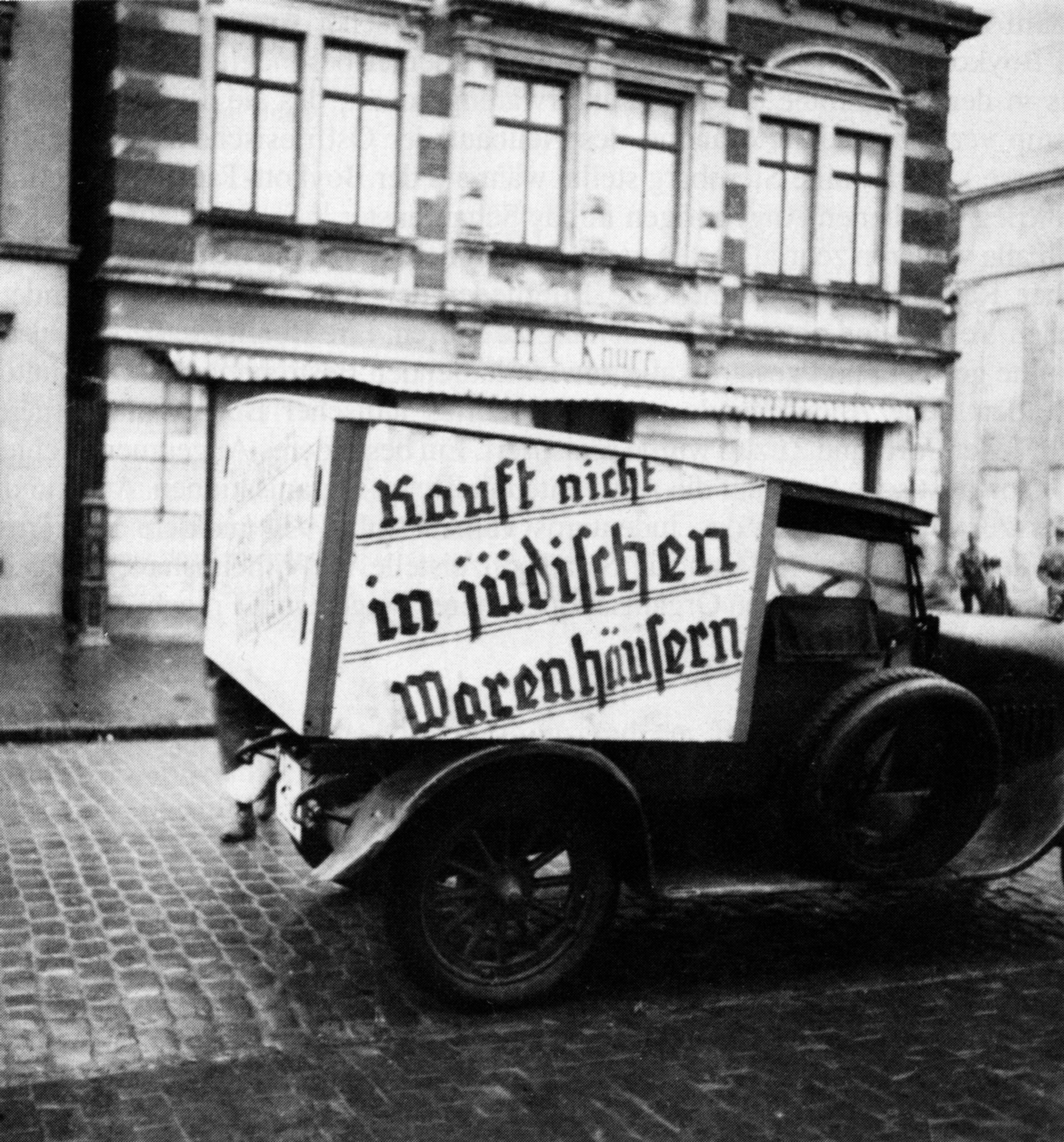 Boykott gegen das Geschäft H. C. Knurr 1933